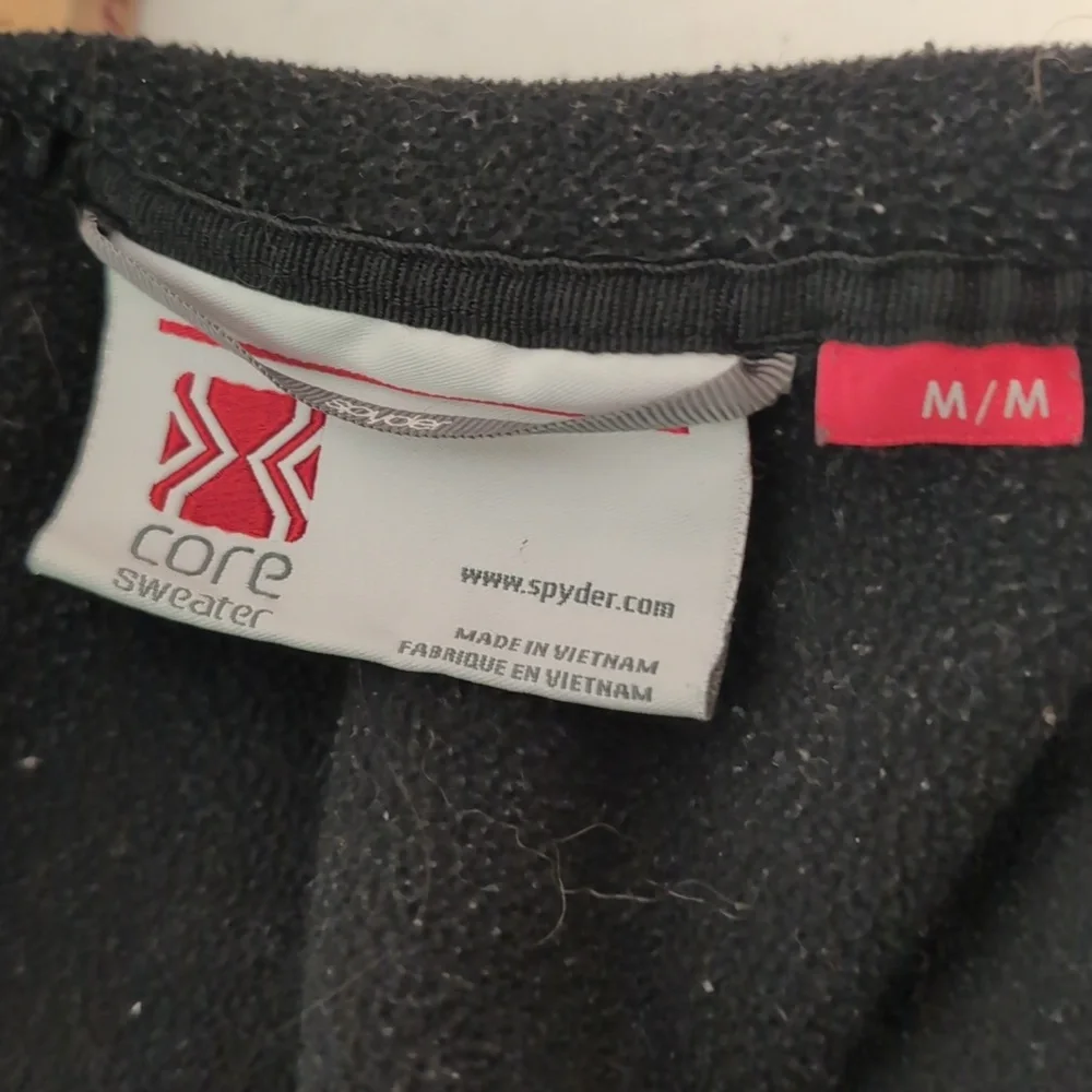 Spyder ladies core sweater black full zip jacket size medium - Picture 6 of 12